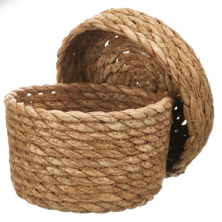 Giftdecor, koszyki do przechowywania z naturalnej plecionki, 3 szt.