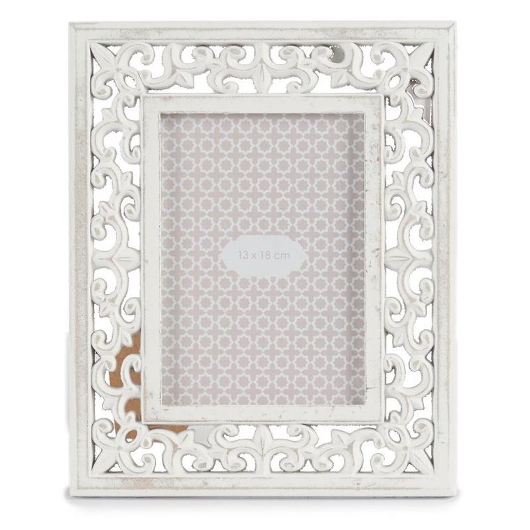 Giftdecor, Lira, ramka na zdjęcia w drewnianej, zdobionej ramie, 22-27 cm