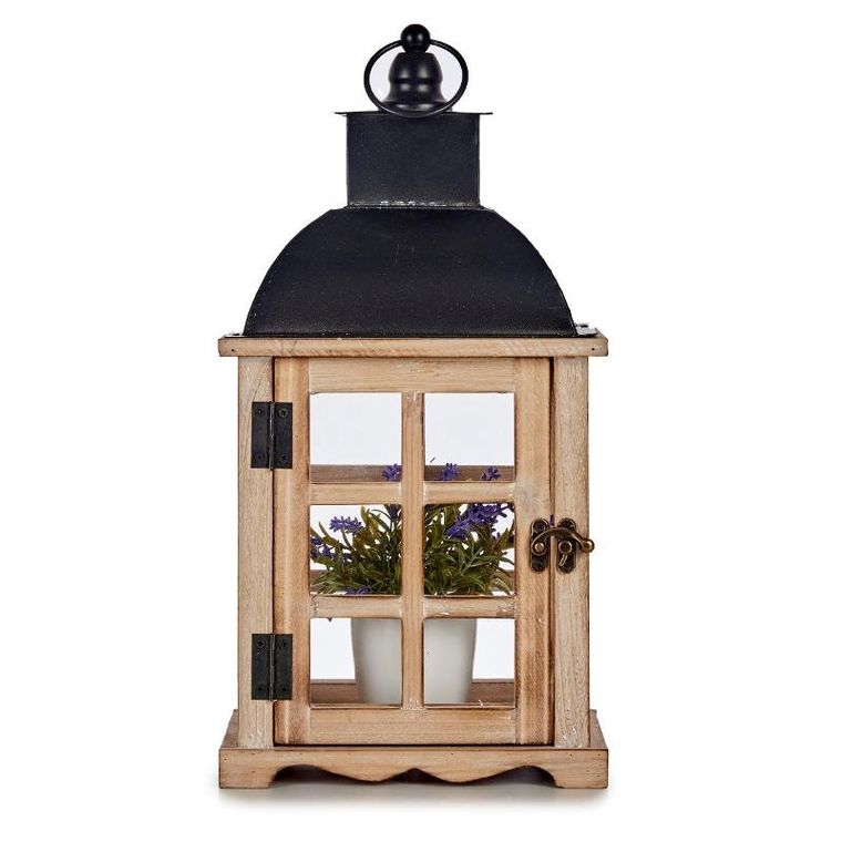 Giftdecor, Miro, lampion drewniany, 39 cm