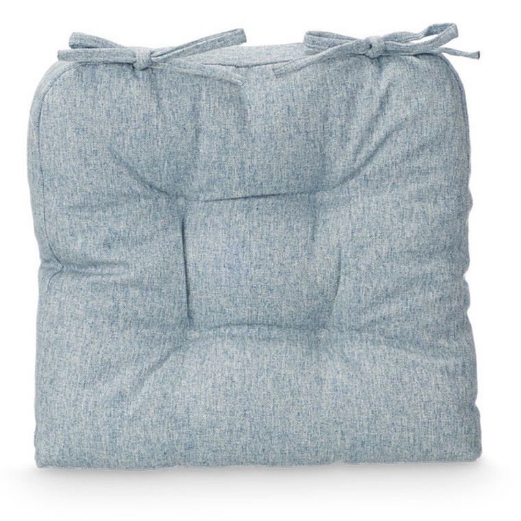 Giftdecor, poduszki na krzesło z pikowaniem i troczkami, 40-40 cm