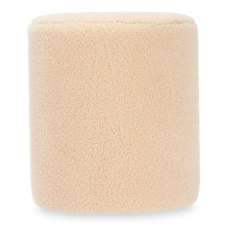 Giftdecor, pufa okrągła, baranek, średnica 32 cm