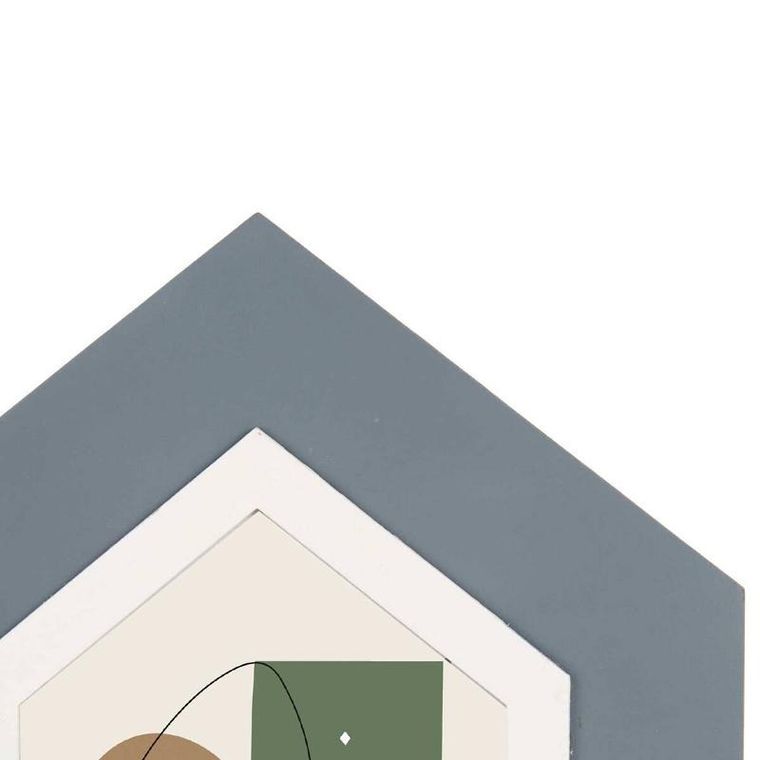 Giftdecor, ramka domek, zdjęcia, metal i mdf, stojąca, 2 zdjęcia