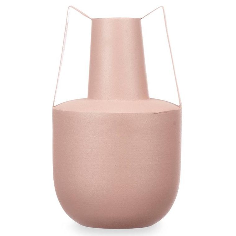 Giftdecor, wazon metalowy, pastelowy kolor, uchwyty, 21 cm