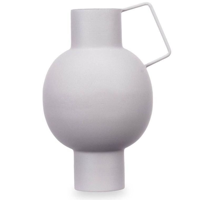 Giftdecor, wazon metalowy, pastelowy kolor, wysokość 23 cm