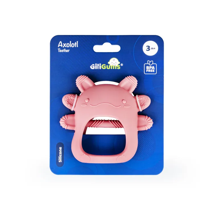 GiliGums, Aksolotl, gryzak, różowy