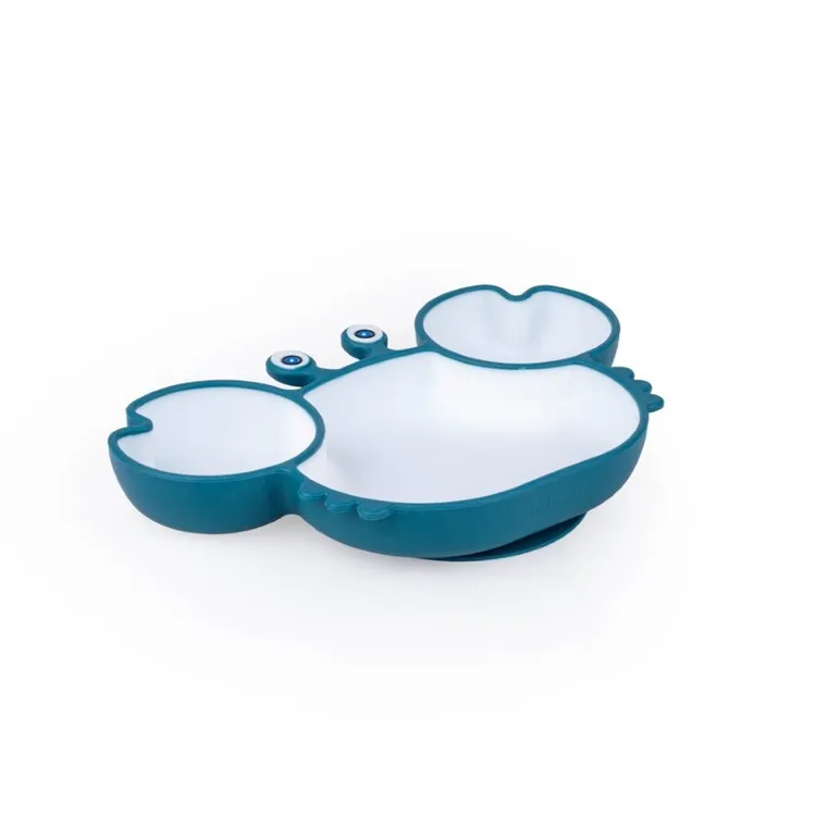 GiliGums, Krab, talerz, turkusowo-biały