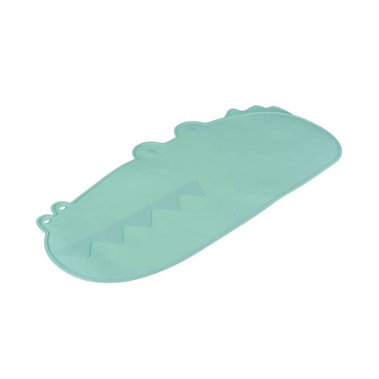 GiliGums, Krokodyl, podkładka silikonowa na stół, miętowa