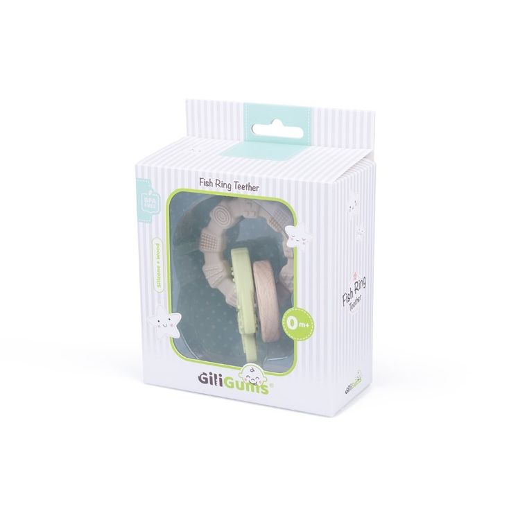 GiliGums, Rybka, gryzak z zawieszkami, 0m+
