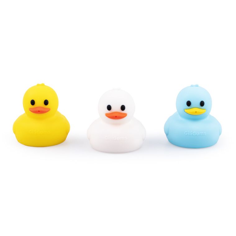GiliGums, zestaw zabawek do kąpieli, kaczuszkowe trio