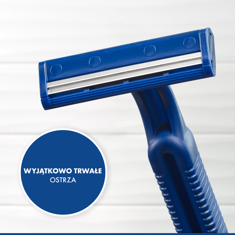 Gillette, Blue II Chromium, jednorazowe maszynki do golenia dla mężczyzn, 5 szt.