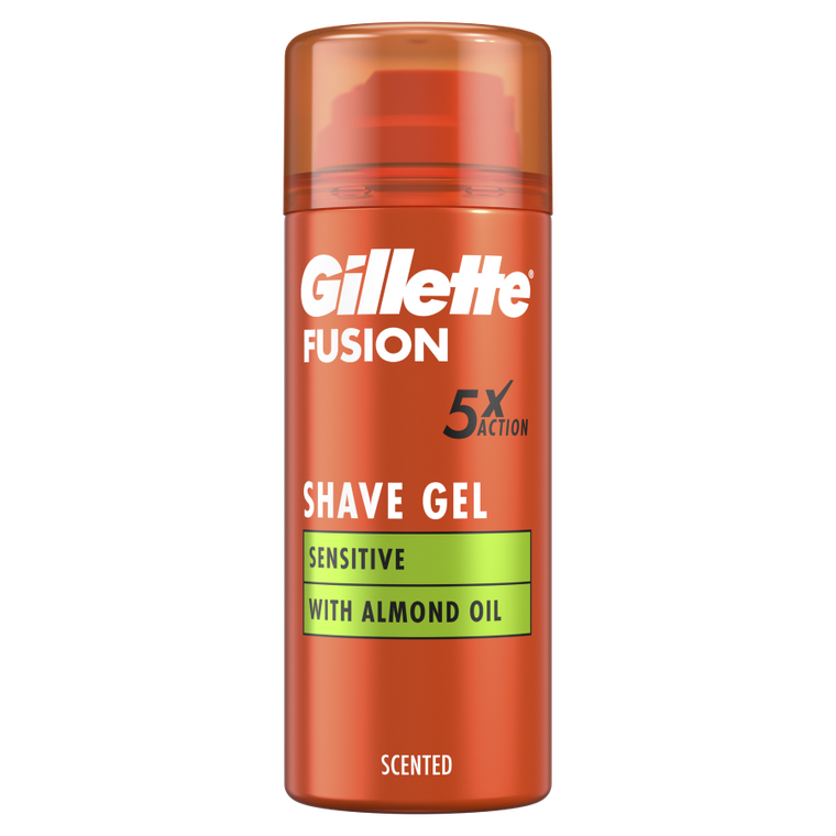 Gillette, Fusion Hydrating, nawilżający żel do golenia dla mężczyzn, 75 ml