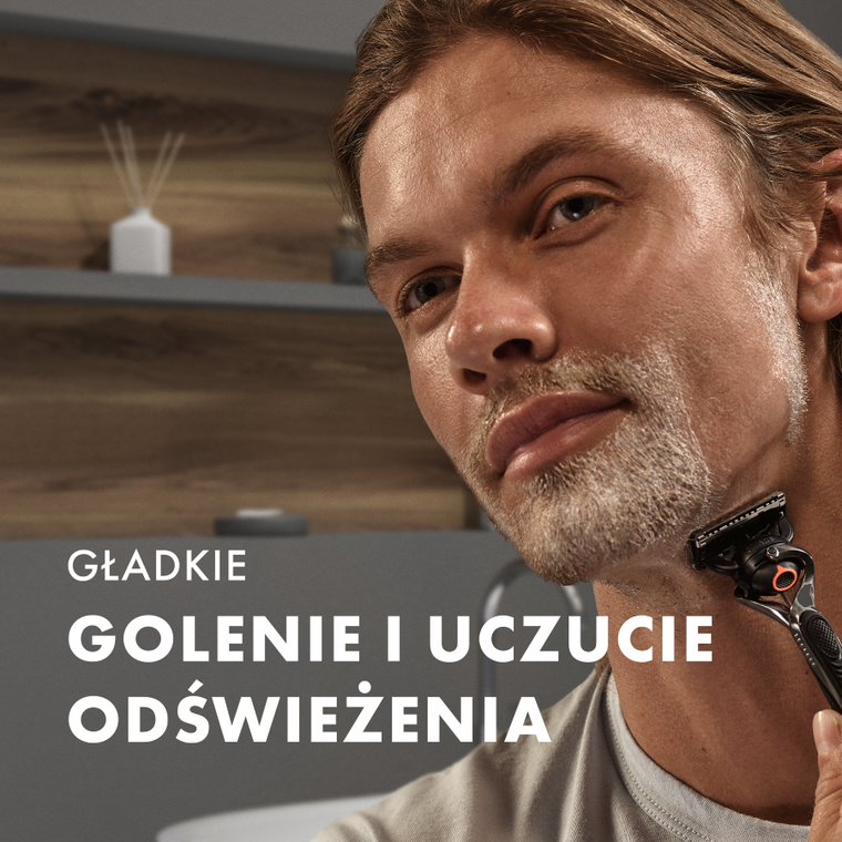 Gillette, Fusion5, intensywnie nawilżający żel do golenia, 200 ml