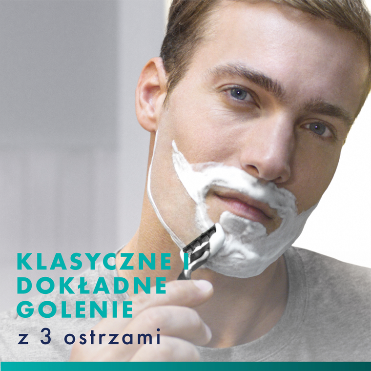 Gillette, Mach3, maszynka do golenia dla mężczyzn + ostrza wymienne, 11 szt.