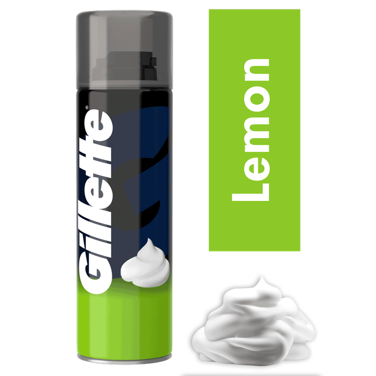 Gillette, pianka do golenia, cytrynowa, 200 ml