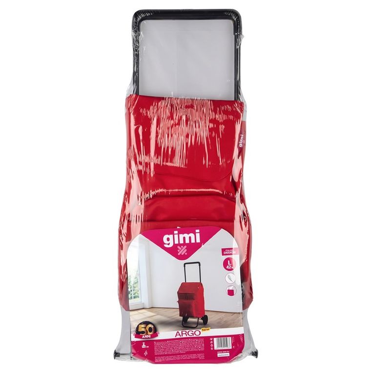 Gimi, Argo New, wózek na zakupy, czerwony, 42l