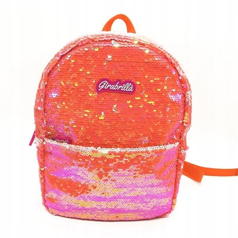 Girabrilla, plecak, neonowy, cekinowy