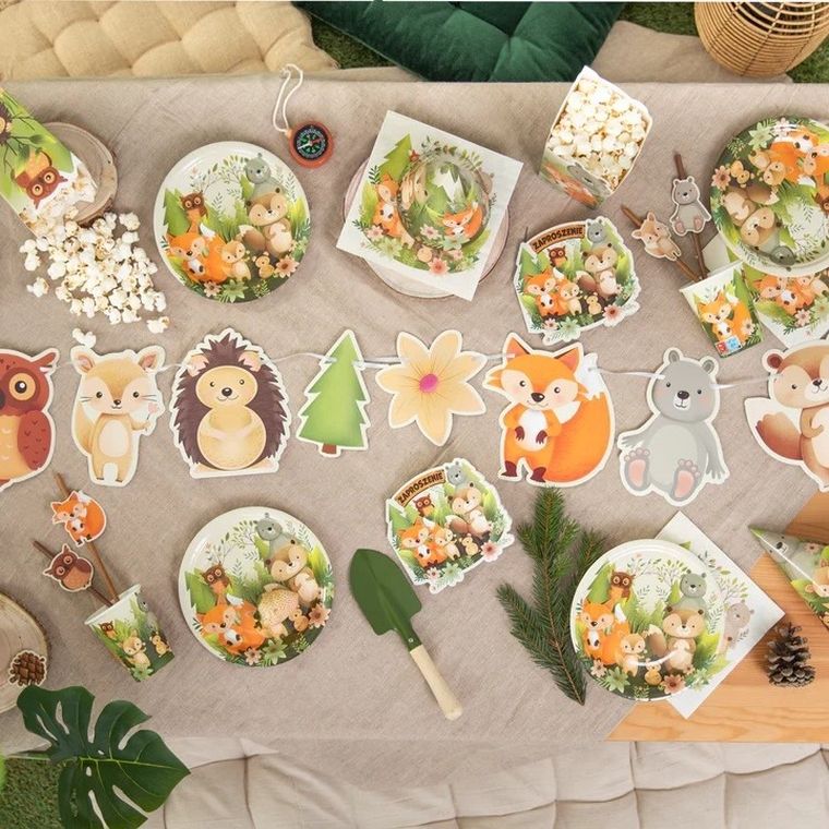 Girlanda, leśni przyjaciele, 200-18 cm