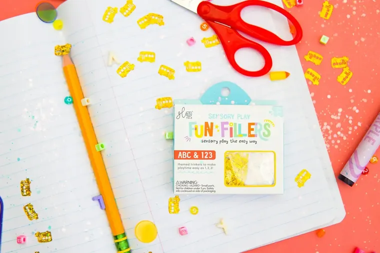 Glo Pals, Cyfry i Litery, wkład do słoików sensorycznych