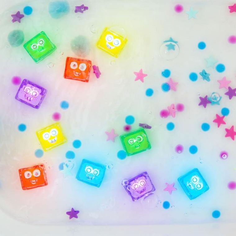 Glo Pals, Party Pal, kostki sensoryczne świecące w wodzie, 4 szt.