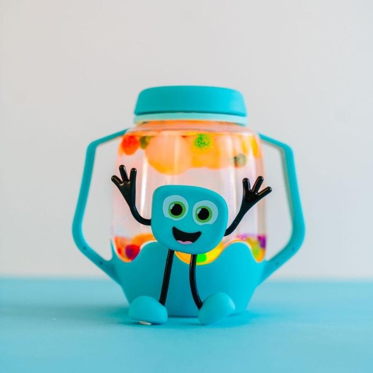 Glo Pals, słoik sensoryczny do napełnienia wodą, niebieski