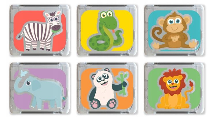 Glo Pals, Zwierzątka, kostki sensoryczne świecące w wodzie, 6 szt.