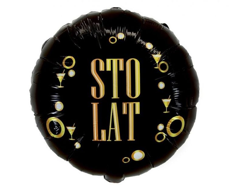 Godan, balon foliowy Sto Lat B&g Party, 18 cali