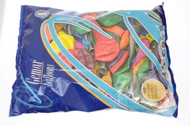 Godan, balon metaliczny, 12 kolorów, 100 szt.