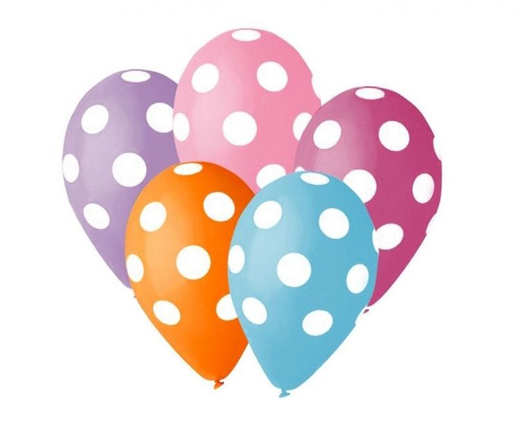 GoDan, balony, Grochy, 30 cm, 5 szt.