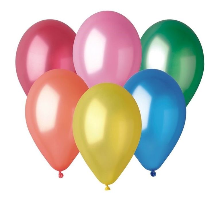 GoDan, balony, metal, różnokolorowe, 25 cm, 50 szt.