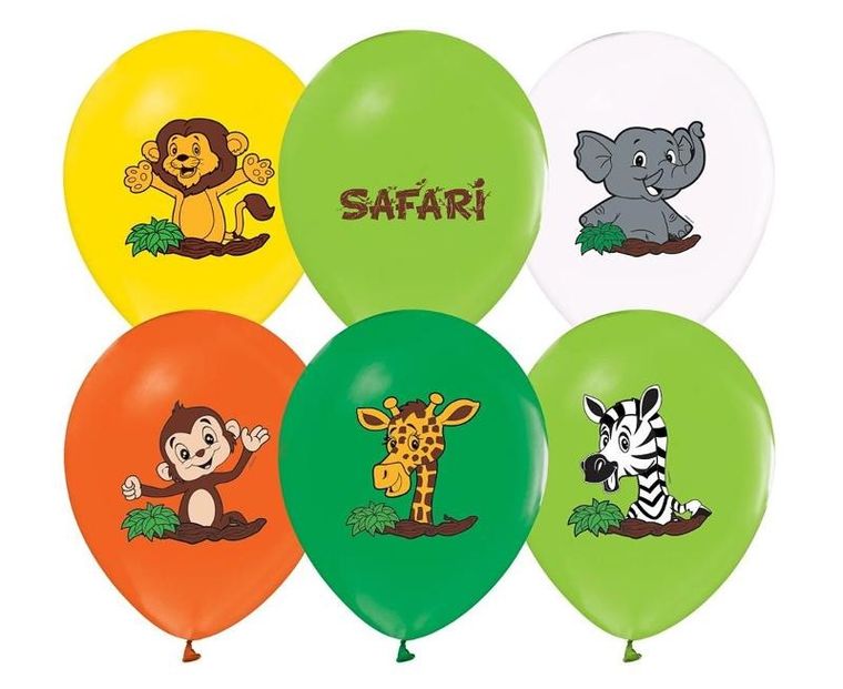 Godan, balony Safari, 5 szt.