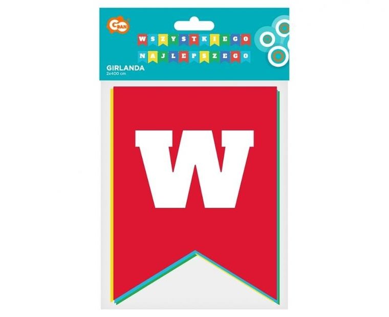 GoDan, girlanda, Wszystkiego Najlepszego, 2-400 cm