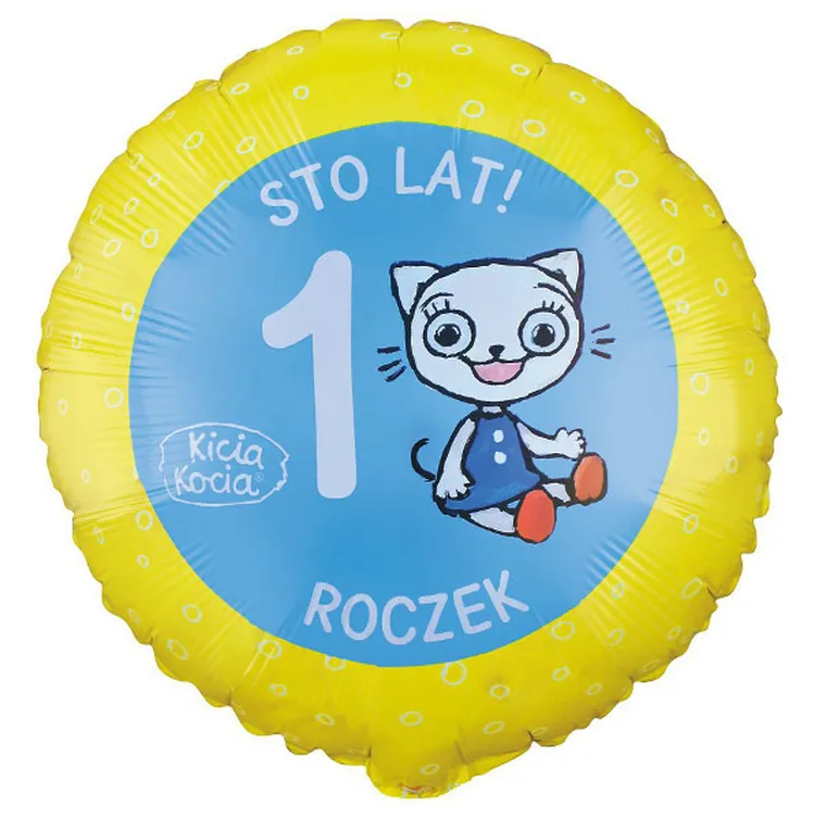 GoDan, Kicia Kocia, balon foliowy, 1 roczek
