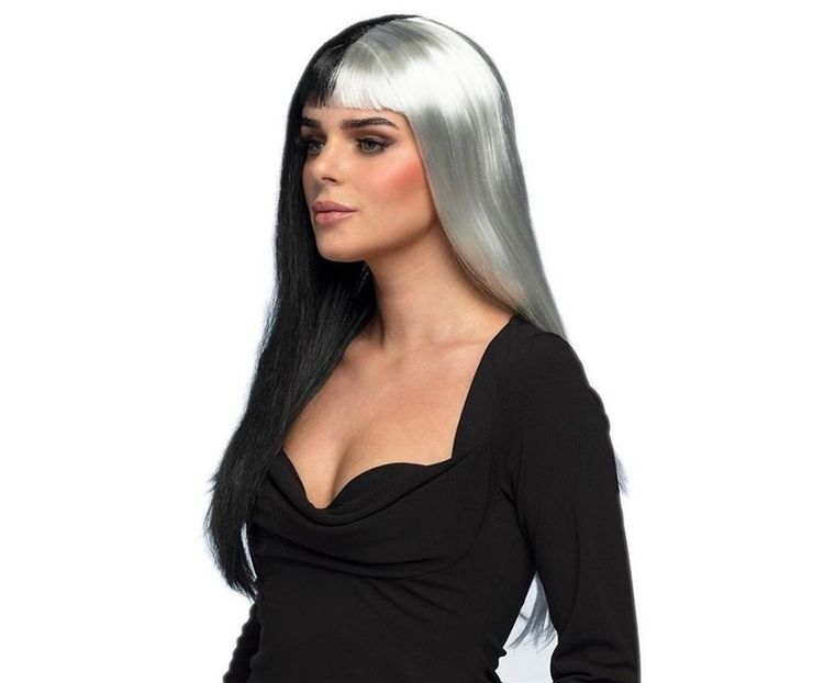 Godan, peruka diablicy, czarno-siwa