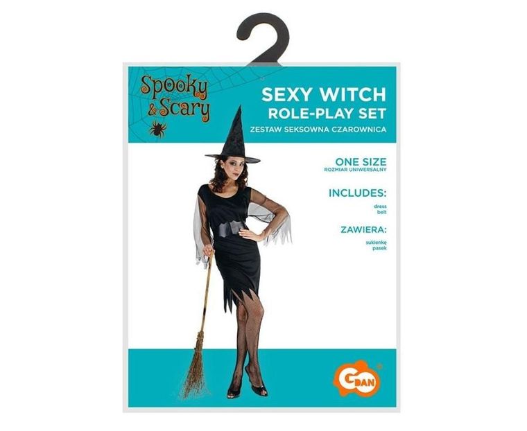 GoDan, strój dla dorosłych, Czarownica, rozmiar uniwersalny