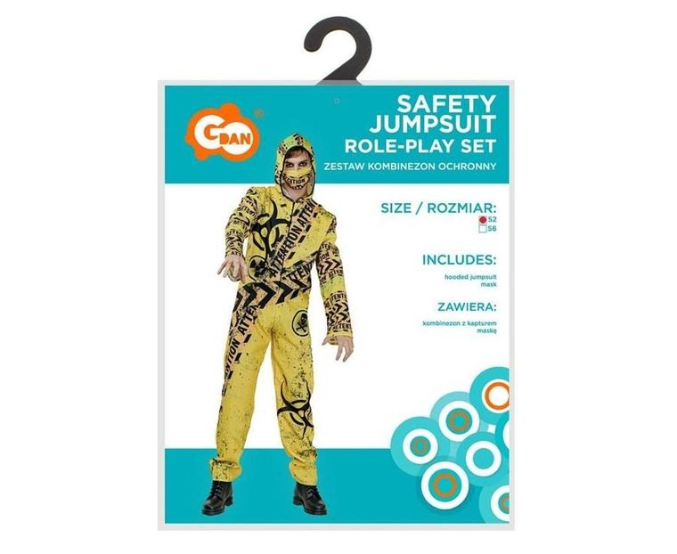 GoDan, strój dla dorosłych, Kombinezon ochronny, rozmiar 52