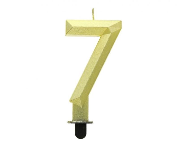 Godan, świeczka cyfra 7, Diament, 7.6 cm