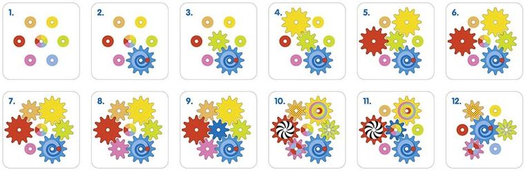 Goki, tęczowe koła zębate