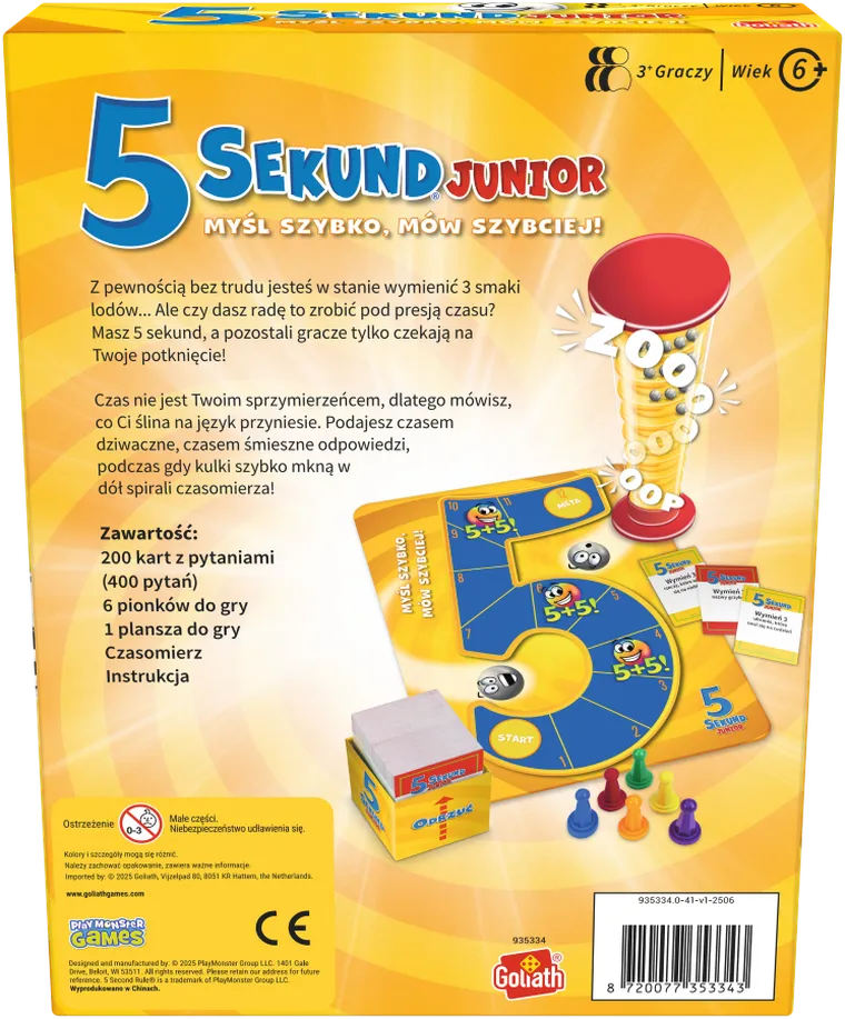 Goliath, 5 Sekund, Junior, gra familijna