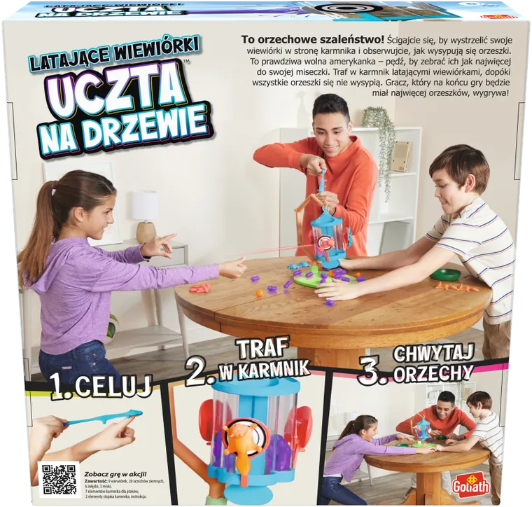 Goliath, Latające Wiewiórki, Uczta na drzewie! gra zręcznościowa