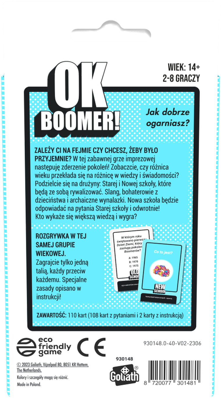 Goliath, OK Boomer, gra karciana