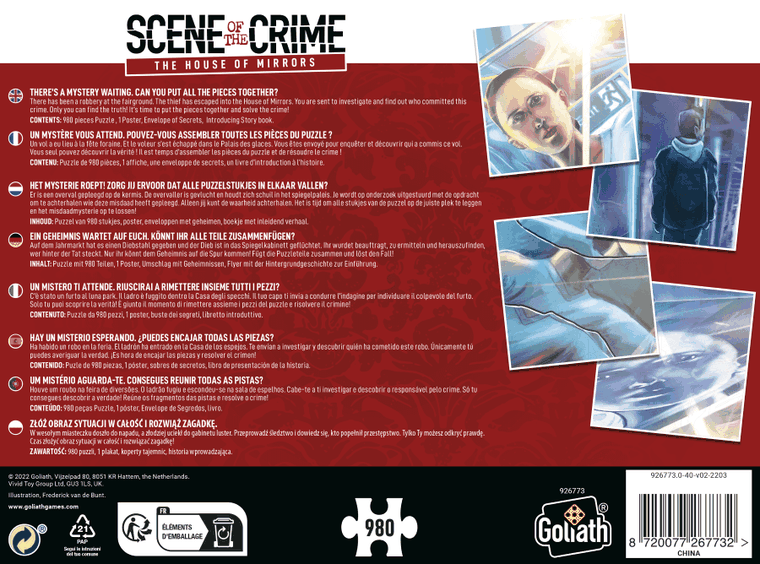 Goliath, Scene of the Crime: House of mirrors, puzzle z grą kryminalną