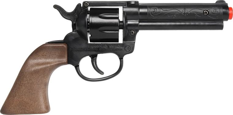 Gonher, rewolwer kowbojski, plastikowy, 8 naboi