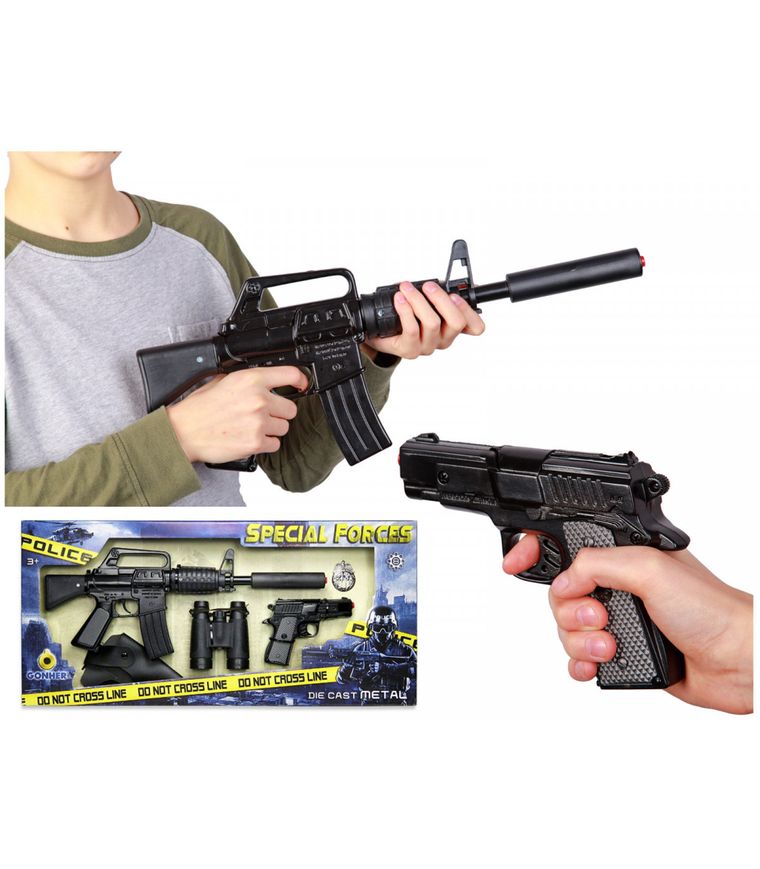 Gonher, zestaw policyjny, siły specjalne, 5 elementów