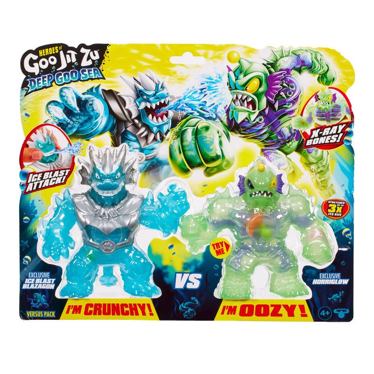 Goo Jit Zu, Ice Blast Blazagon vs Horriglow, elastyczna figurka