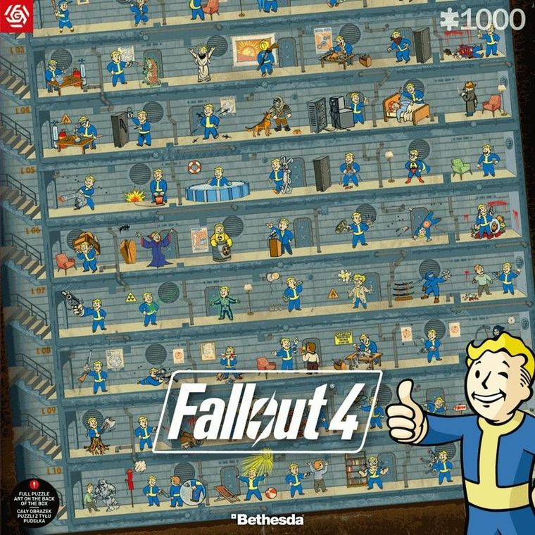 Good Loot, Gaming, Fallout 4 Perk Poster, puzzle, 1000 elementów