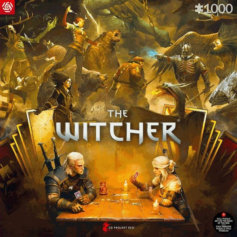 Good Loot, Gaming, The Witcher, Playing Gwent, puzzle, 1000 elementów