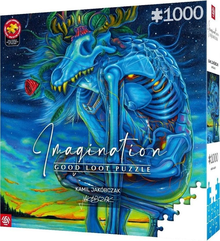Good Loot, Imagination, Kamil Jakóbczak, Biały Wilk / White Wolf, puzzle, 1000 elementów