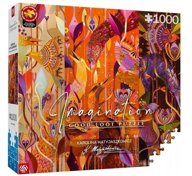 Good Loot, Imagination, Karolina Matyjaszkowicz, W Ptasim Gąszczu Tryptyk, puzzle, 1000 elementów