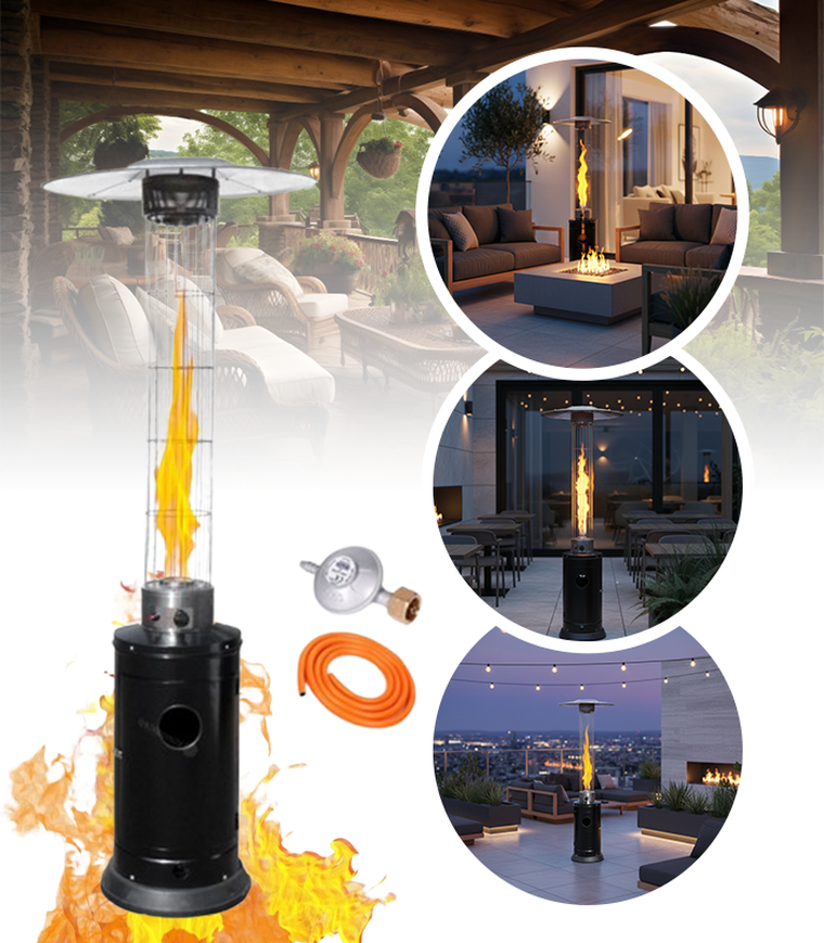 Gordon Trade, ogrzewacz ogrodowy, gazowy, osłona ochronna, 5000-12500W