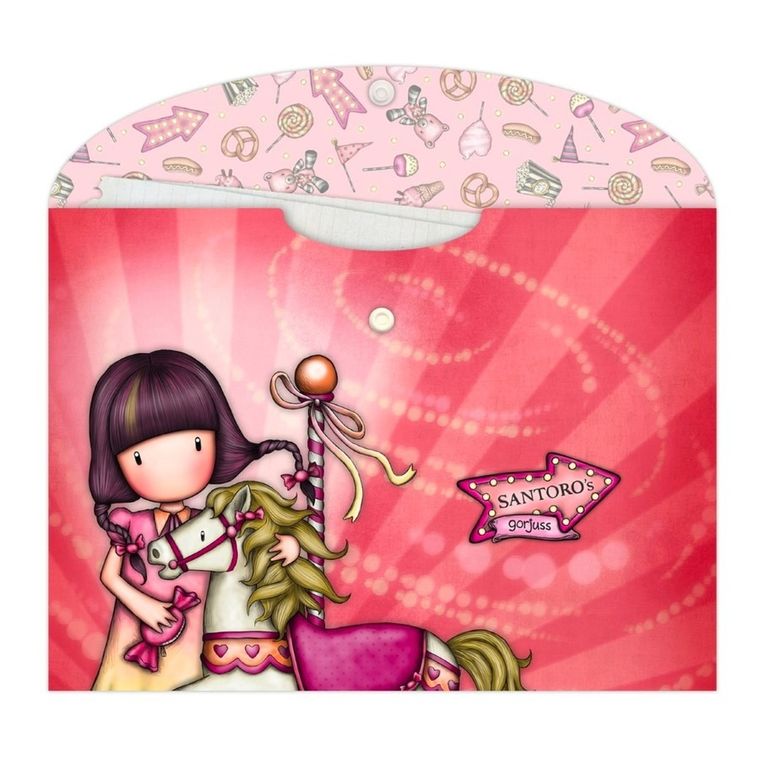 Gorjuss, Fairground, Carousel, First Prize, zestaw teczek A4